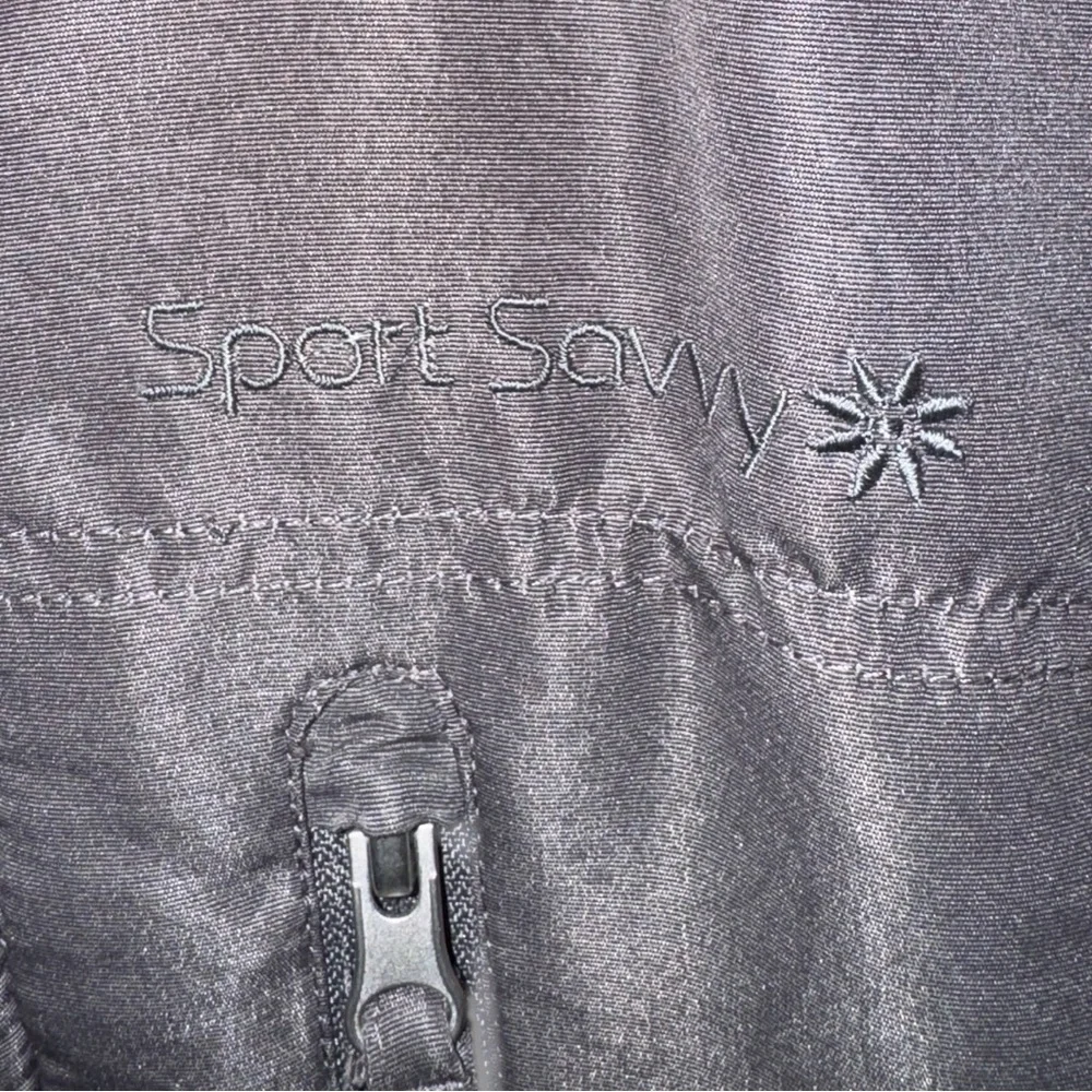 Sport Savvy Cozy Retro Red & Gray Fleece Jacket Women’s M Outdoor Gorpcore 🏔️